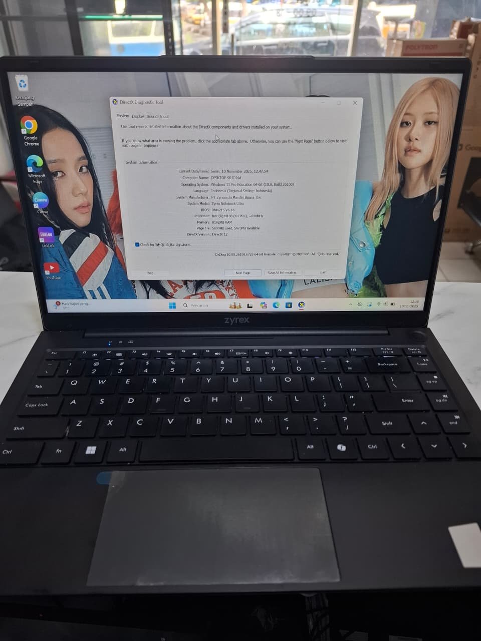 Notebook Ultra Intel N100 Ram 8 SSD 256